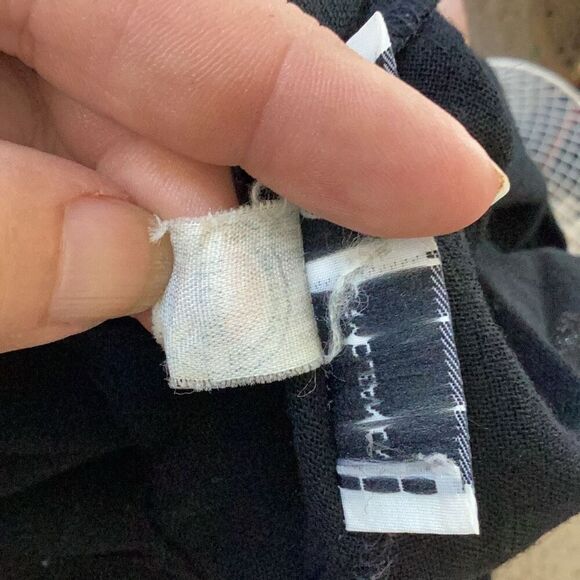 Vintage Bill Haire For Fredricks Wool Black Ruffle Blouse Top Made in USA - Picture 10 of 10